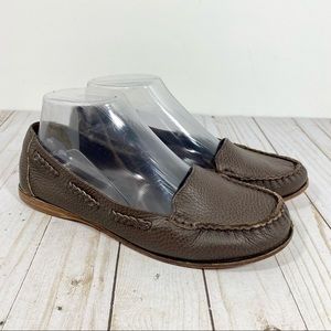Nisolo Brown Leather Moc Toe Loafers 7